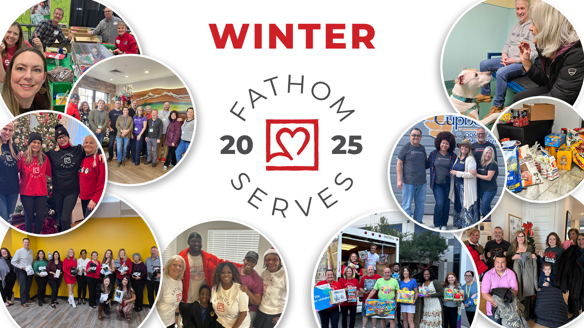 Service projects shown with Fathom agents in their communities.
